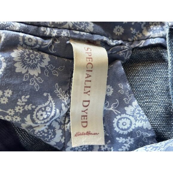 Eddie Bauer Womens Shorts Bermuda Denim Jean Blue Petite 8 Modest - Picture 7 of 7